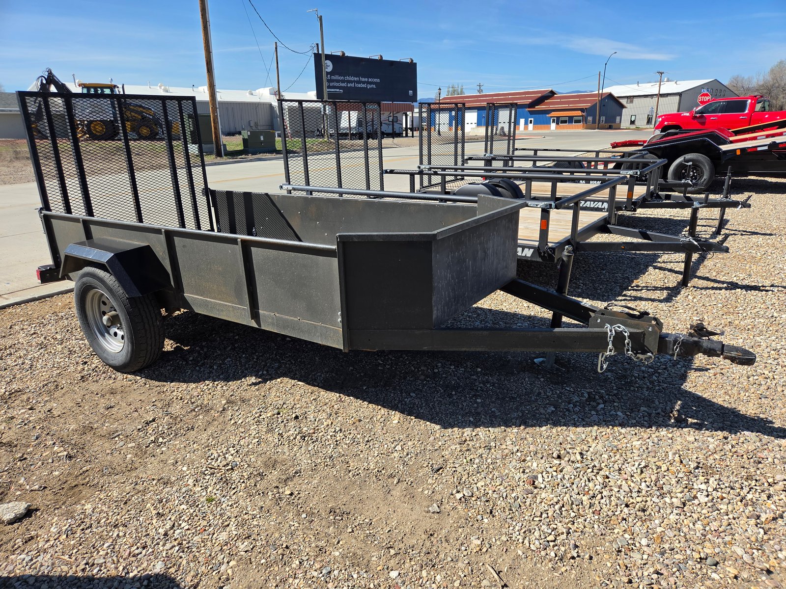 2024 Used 5'x10' Utility Ramp Trailer 3500 lb GVW, 8 ply tires - Full size