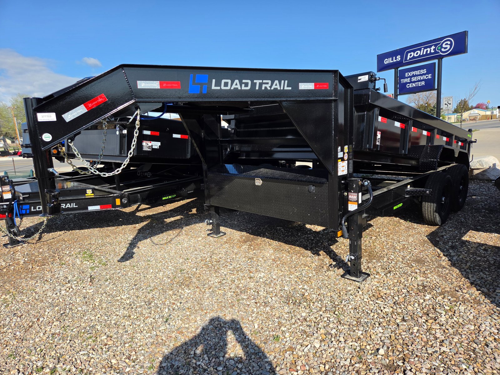 2026 Load Trail 83"x14' Gooseneck Dump Trailer 14K GVW, 14 ply, 24" sides, Tarp, Spare - Full size