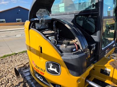 2024 Deere 50P Mini-Excavator, Only 830hrs, Long Arm, Hyd Angle Blade, Thumb, 3000hr/5 year Warranty - Image 10
