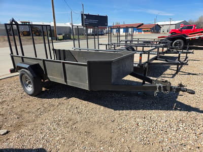 2024 Used 5'x10' Utility Ramp Trailer 5200 lb GVW, 8 ply tires - Thumbnail 1