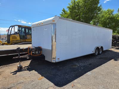 1997 Cargo Mate 102"x28' Enclosed Race Trailer - Thumbnail 1