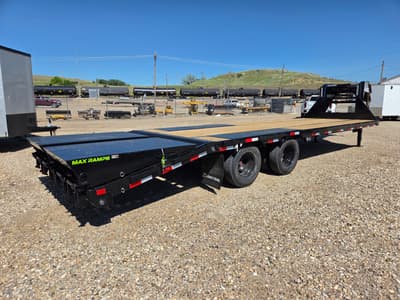 2026 102" x 28' Tandem Dually Gooseneck, Max Ramps, 24K GVW, 14 PLy Tires - Image 3