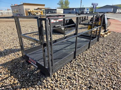 Haugen MWP 4x116 4'x9'8" Work Platform for Telehandlers with End Fork Slots - Thumbnail 1
